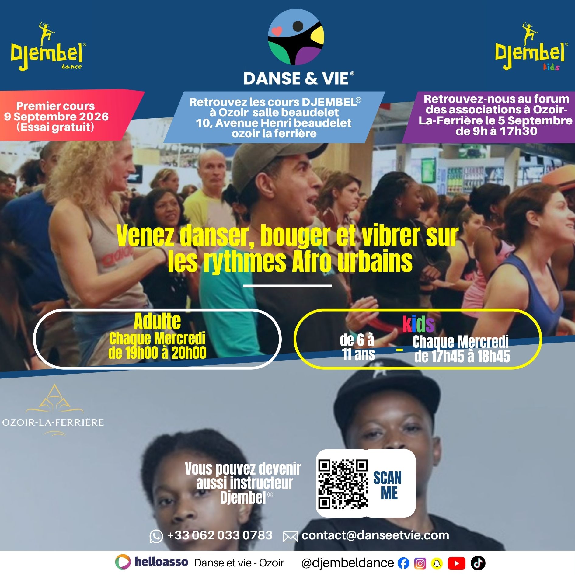 Affiche réseaux sociaux Danse & Vie